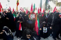 مراسم نماز بر پیکر امام شهید انقلاب اسلامی ایران