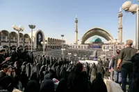 مراسم نماز بر پیکر امام شهید انقلاب اسلامی ایران