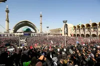 مراسم نماز بر پیکر امام شهید انقلاب اسلامی ایران