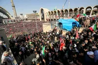 مراسم نماز بر پیکر امام شهید انقلاب اسلامی ایران