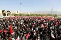 مراسم نماز بر پیکر امام شهید انقلاب اسلامی ایران