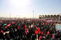 مراسم نماز بر پیکر امام شهید انقلاب اسلامی ایران