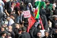 مراسم نماز بر پیکر امام شهید انقلاب اسلامی ایران