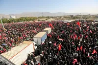 مراسم نماز بر پیکر امام شهید انقلاب اسلامی ایران