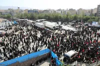مراسم نماز بر پیکر امام شهید انقلاب اسلامی ایران