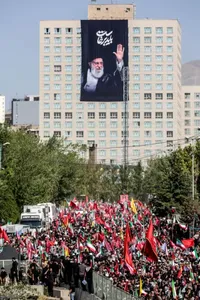 مراسم نماز بر پیکر امام شهید انقلاب اسلامی ایران