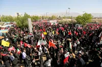 مراسم نماز بر پیکر امام شهید انقلاب اسلامی ایران