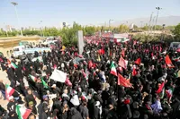 مراسم نماز بر پیکر امام شهید انقلاب اسلامی ایران