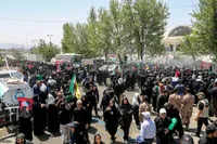مراسم نماز بر پیکر امام شهید انقلاب اسلامی ایران