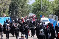 مراسم نماز بر پیکر امام شهید انقلاب اسلامی ایران