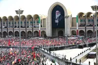مراسم نماز بر پیکر امام شهید انقلاب اسلامی ایران