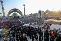وداع با پیکر مطهر آقای شهید ایران (2)