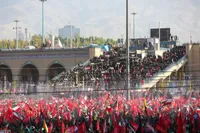 مراسم نماز بر پیکر امام شهید انقلاب اسلامی ایران